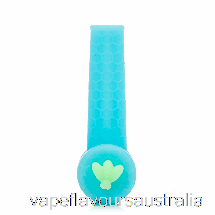 Vape Flavours Australia Stratus Trio Silicone Pipe UV Blue (UV Blue / UV Green Bee)